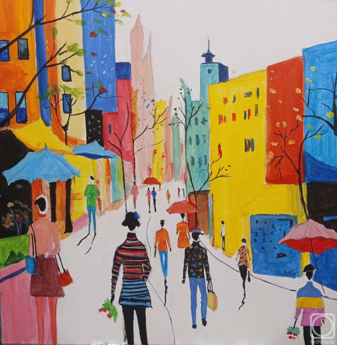 Chuzhakova Olga. Under the umbrella