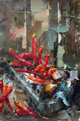 Peppers with a Kick (Painting With Vegetables). Rodries Jose