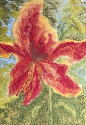 Red flower (Impressionsm). Shishkina Nadezhda