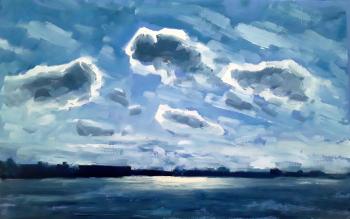 Blue aspiration (Blue Clouds). Knecht Aleksander