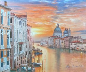 Venice. Contemplating the sunset