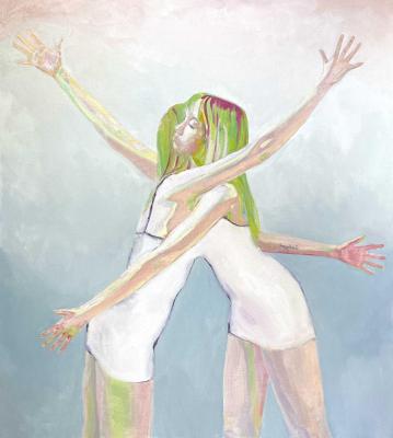 Hugging without hugging. Bordey Olga