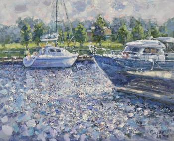 Yachts Sunny Evening. Savenkova Natalya