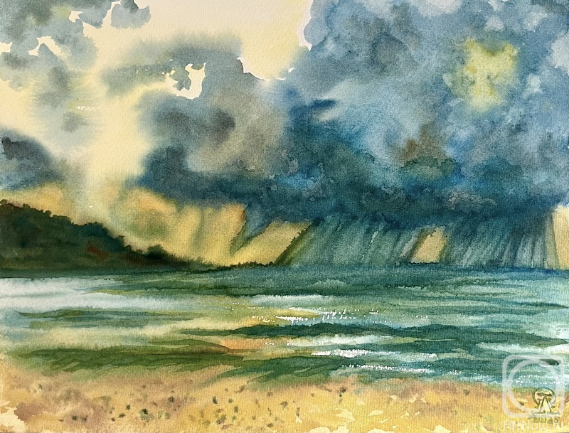 Lukaneva Larissa. The Rain on the Sea