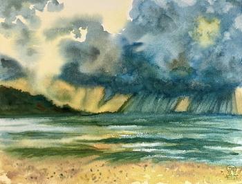 The Rain on the Sea. Lukaneva Larissa