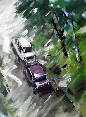 Cars in the rain (Ideas). Knecht Aleksander