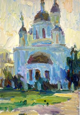 Church of Sergius of Radonezh (Post-Impressionism Artwork). Gavlina Alexandra