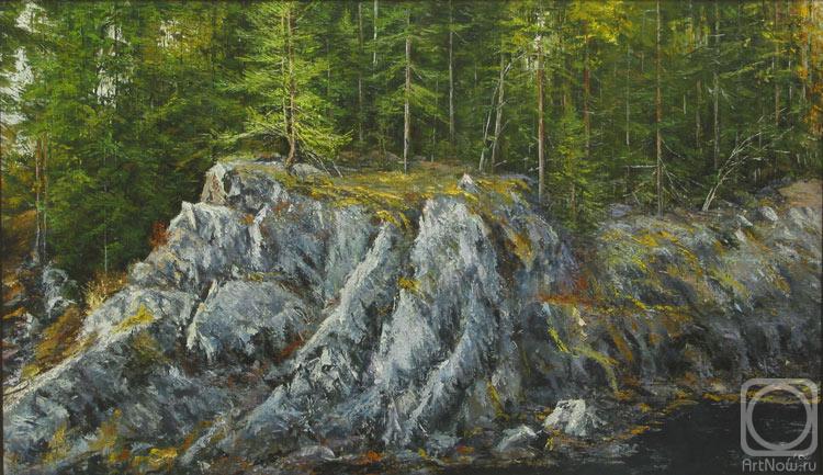 Popov Alexander. Pine (triptych "Kivach Waterfall")