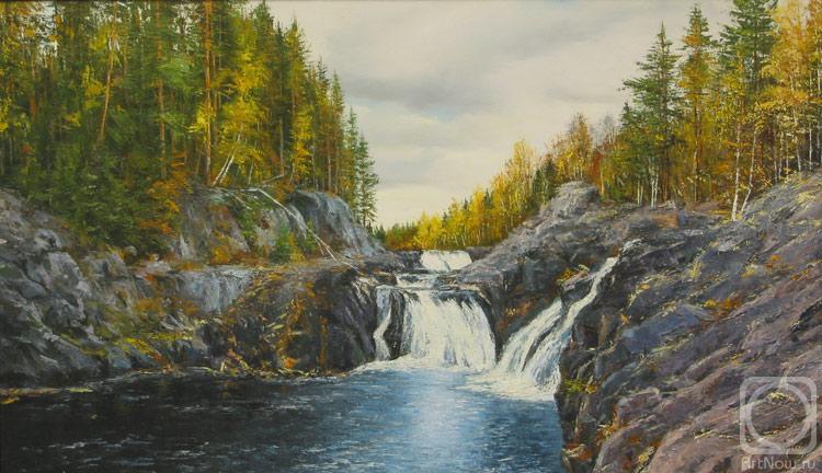 Popov Alexander. Waterfall "Kivach"
