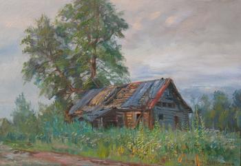 Small house at road. Loukianov Victor
