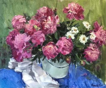 A study with peonies (Bouquet Of Pink Peonies). Poluyan Yelena