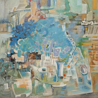 Blue Reverie: A Still Life of Hydrangeas. Vevers Christina