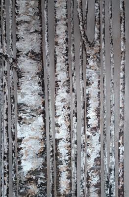 Birch interior oil painting