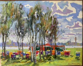 Spring hives (Beehives). Belyukina Ekaterina