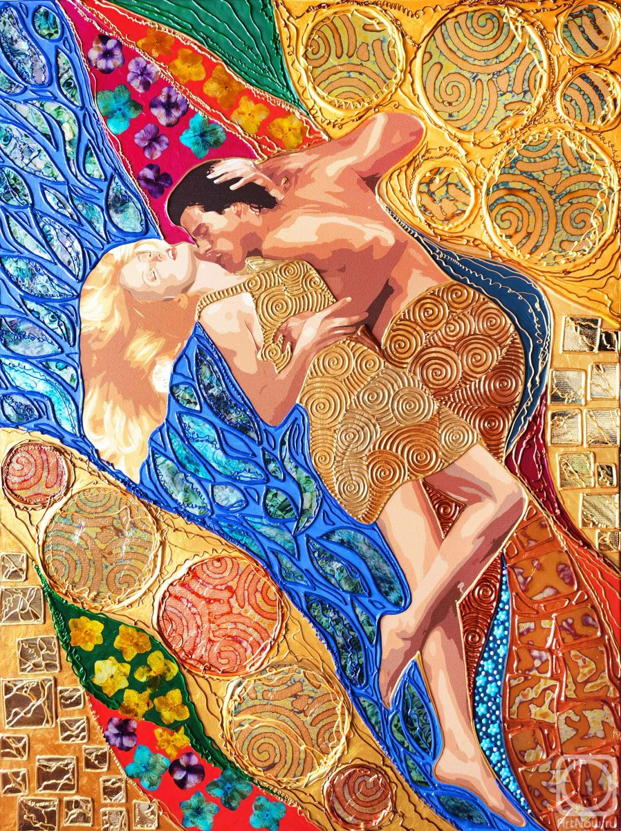 Bast Irina. Love. Man and woman. Inspiration Klimt