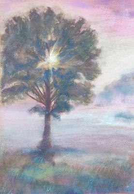 Pink misty dawn. Uvarova Svetlana