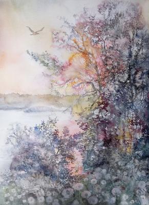 Evening on the Volga. Maliavina Alla