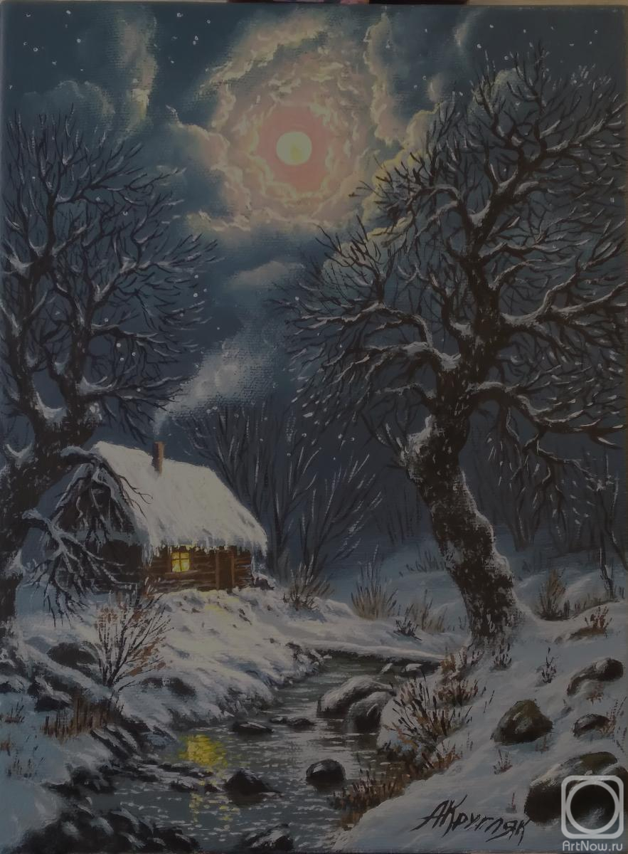 Kruglyak Andrey. Winter. night. moon
