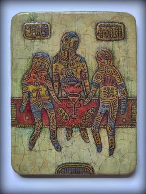 Three in one (Wood Painting). Rusakov Aleksey