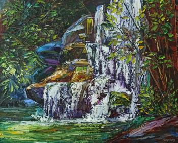 Картина «Водопад в горах»