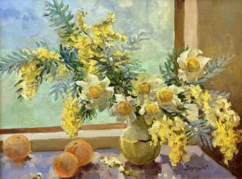 Abkhazia. Mimosa and tangerines