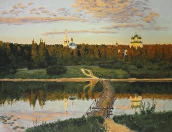 Free copy of a quiet monastery (2) I.I.Levitan
