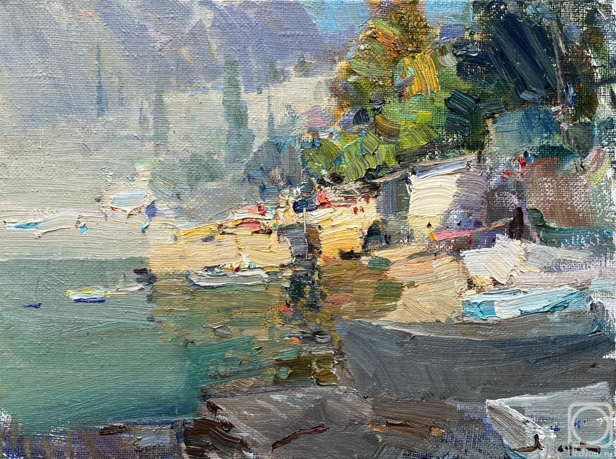 Makarov Vitaly. Morning. Boat station