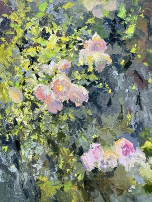 Wild roses. Sunny day