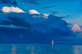 Clouds over the sea (Wind Over The Field). Melentev Anton
