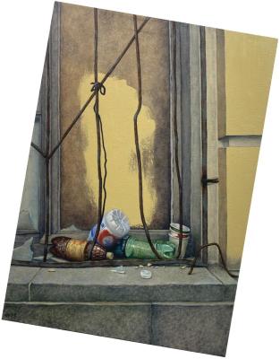 Still Life with Paint Stain