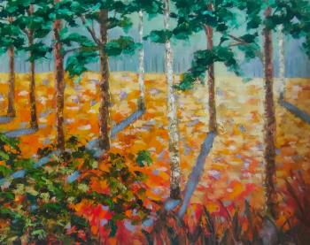 Forest, sunset. Zorina Elena