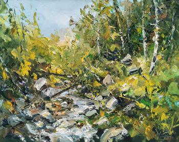 Rocky Stream (Sunlight Artwork). Ushkov Valeriy