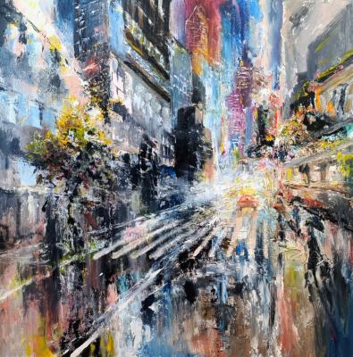 Urban dreams 2 (Rainy City Painting). Murtazin Ilgiz