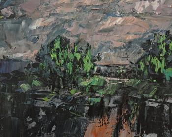 In bad weather .The sketch. Mishura Vladimir