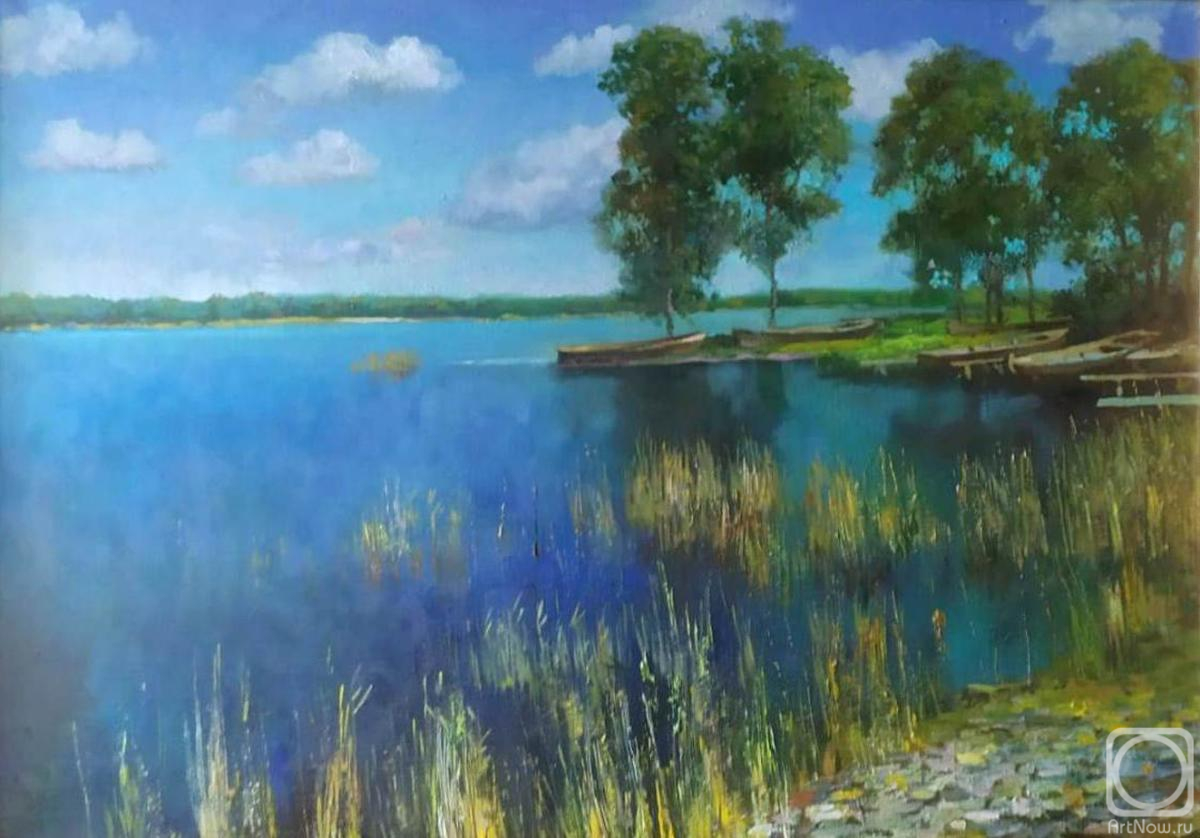 Shustin Vladimir. Boats. Kizhi