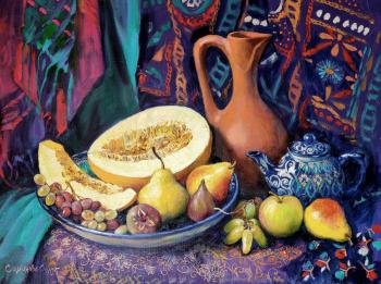 Still life with melon (Interior In Southern Style). Simonova Olga