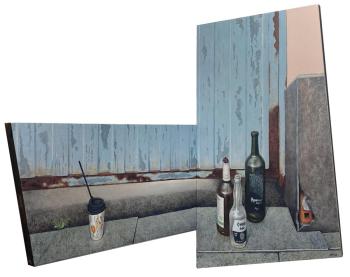 Still Life by the Gate (corner diptych)
