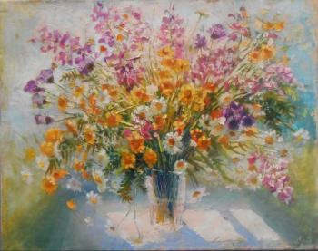 Sunny bouquet with daisies. Vays Irina