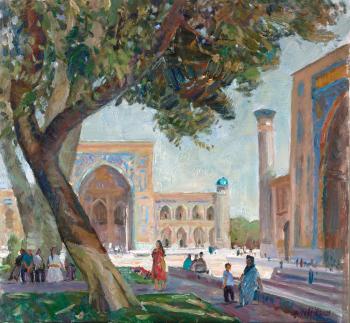 In the park near Registan Square. Zhukova Juliya