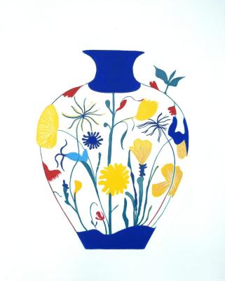 Vase with abstract pattern - 4