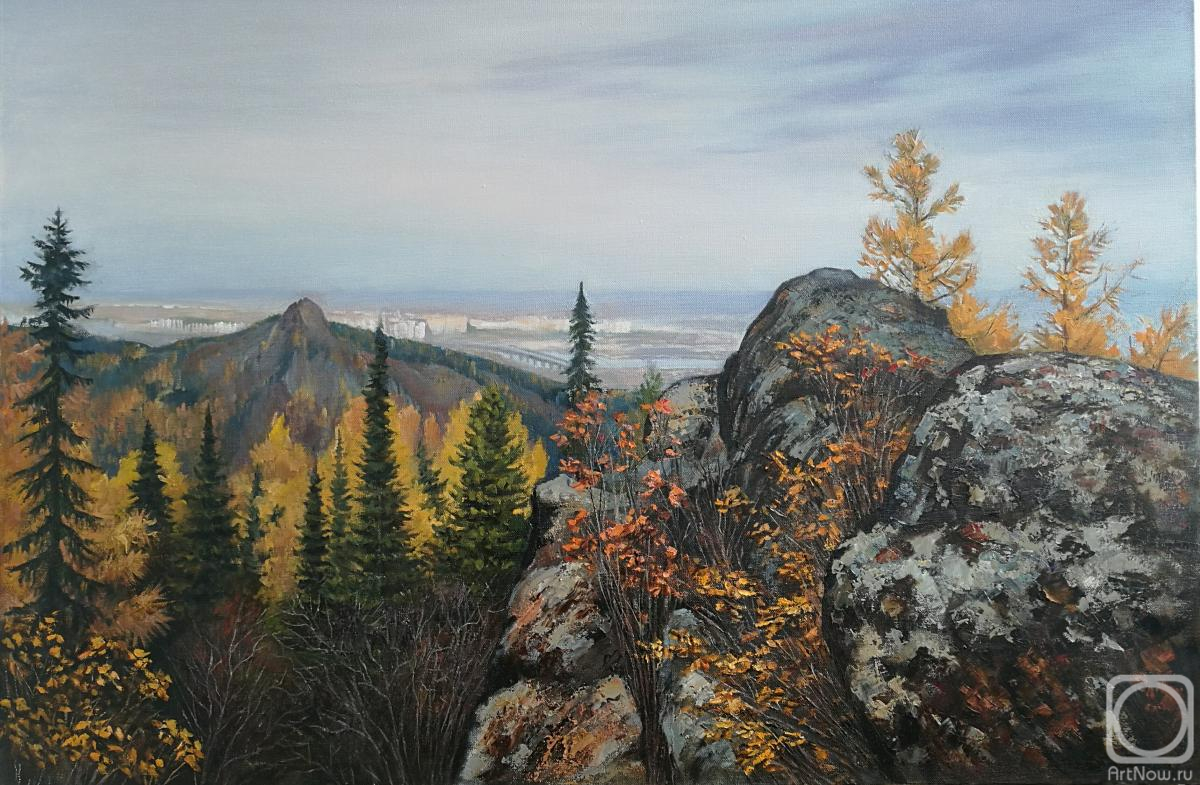 Vays Irina. View of the city. Krasnoyarsk Stolby Nature Reserve