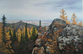 View of the city. Krasnoyarsk Stolby Nature Reserve. Vays Irina