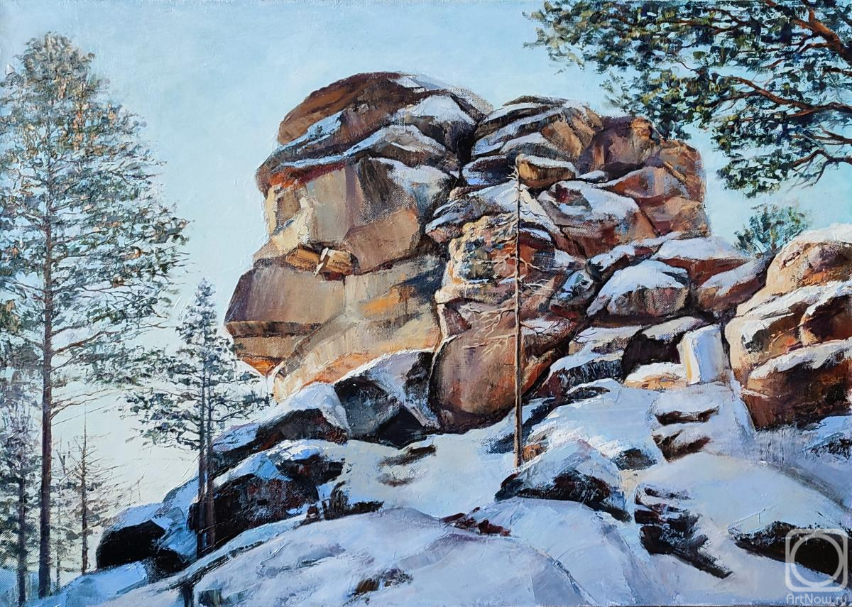 Vays Irina. Ded Rock, winter. Krasnoyarsk Stolby Nature Reserve