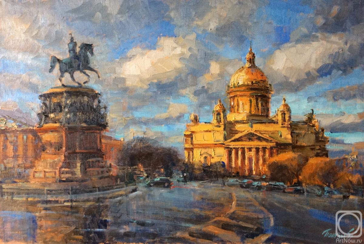 Poluyan Yelena. View of St. Isaac's Cathedral