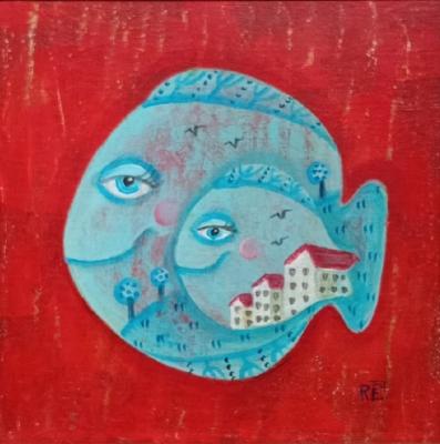 Let's swim together. Razina Elena