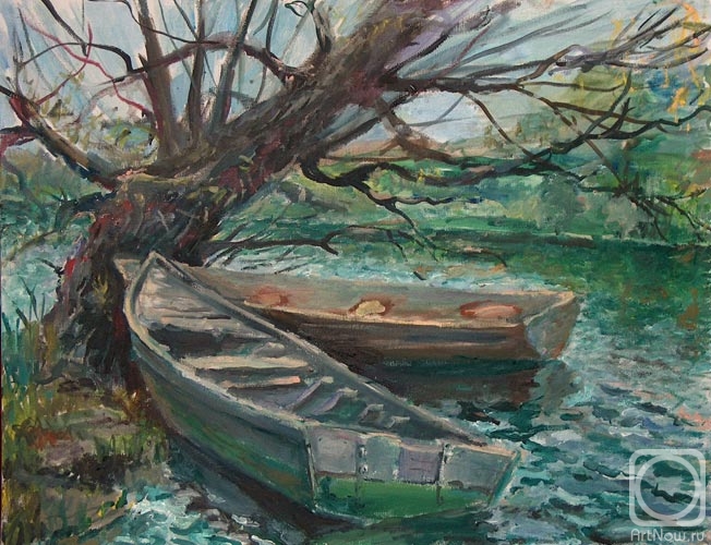 Korolev Leonid. Boats on Klyazma river