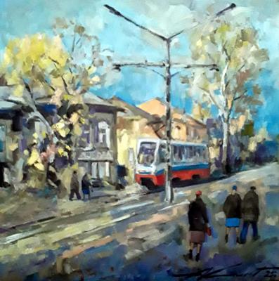 Autumn in old Tomsk (Old Tram). Knecht Aleksander