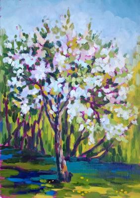 Plum in blossom. Akinshina Anastasia