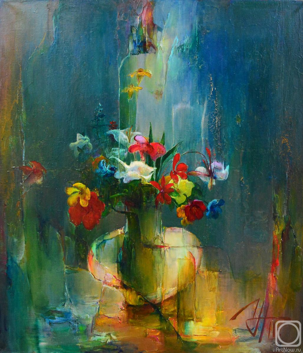 ������� ������ �� ������. �������� �����. Flowers in a jug