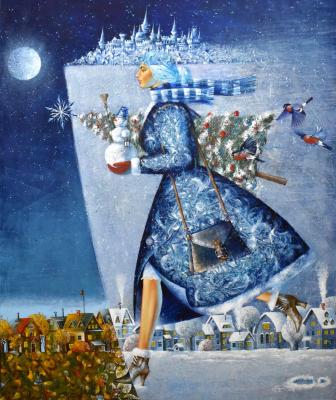 Auntie hurries to visit. Boris Andrey